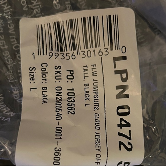 Cloud Jersey off shoulder Jumpsuit, Black - Tall - Picture 4 of 4